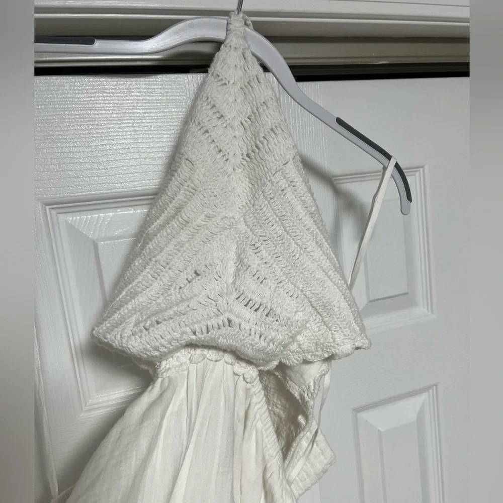 Aerie pool to party crochet halter mini dress size Large - Picture 7 of 9